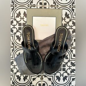 Tom Ford leather thong sandals